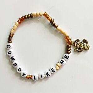 Taylor Swift Eras Tour Friendship Bracelet Cowboy Like Me Evermore W/ Charm